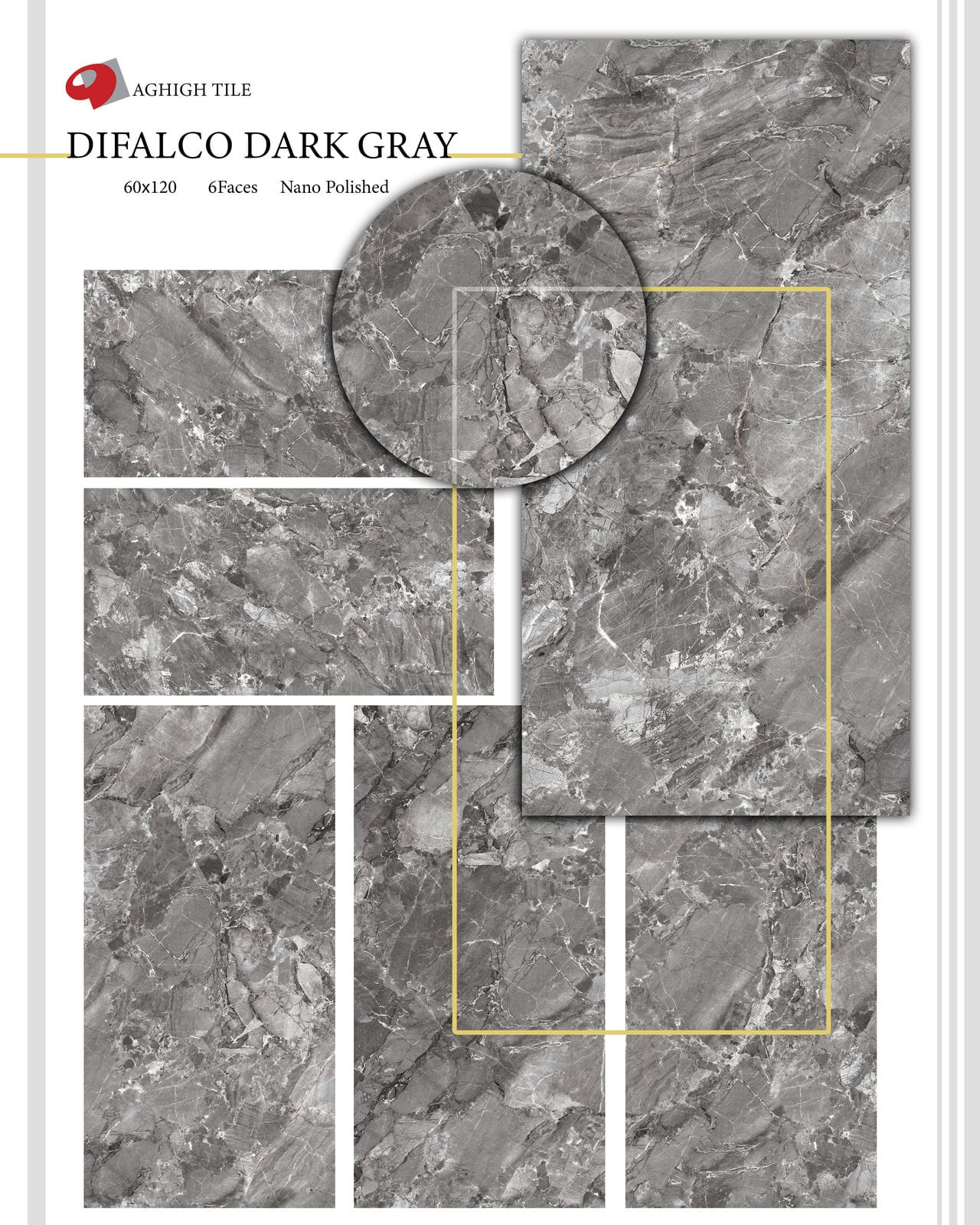 Difalco Dark Gray Poster